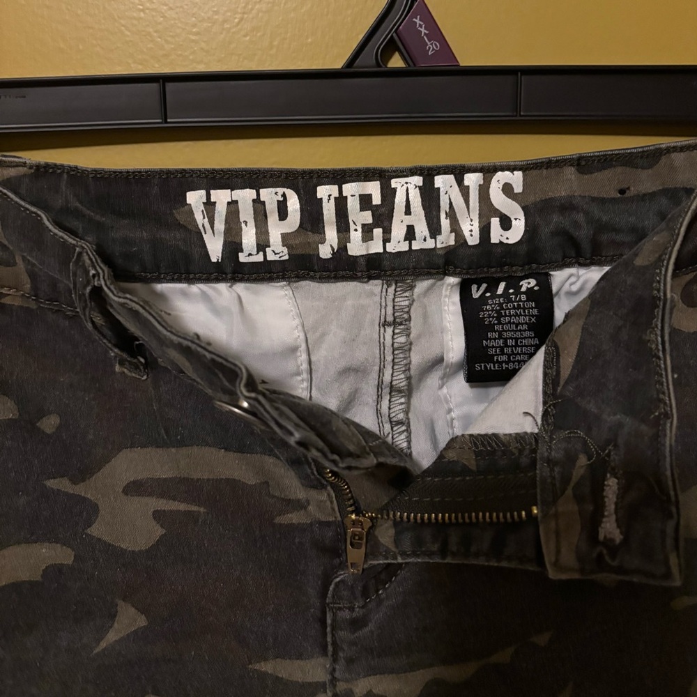 Bold VIP Jeans Kids Camo Skinny Pants (Size 7/8)